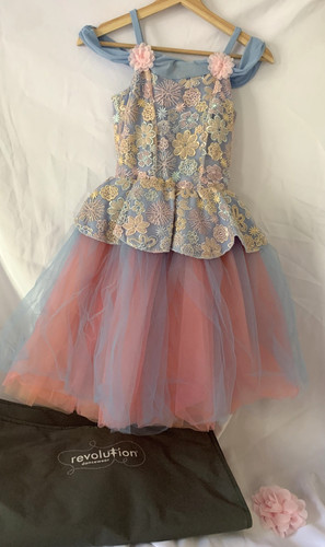 Blue pink floral ballet - floral,